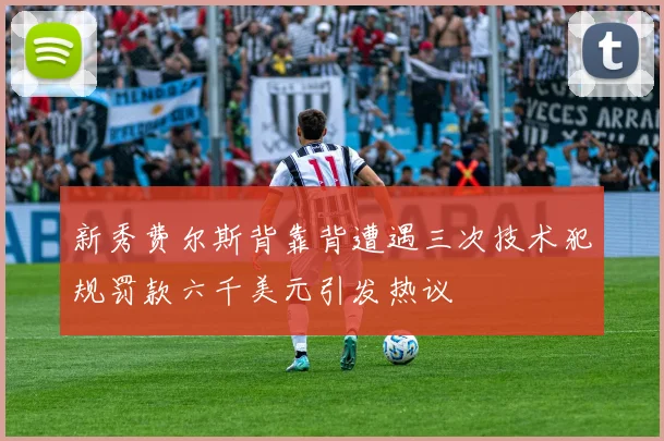 新秀费尔斯背靠背遭遇三次技术犯规罚款六千美元引发热议